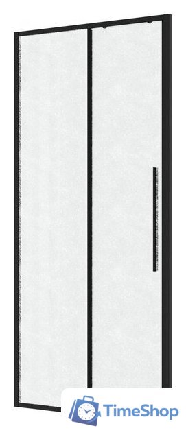 Душевая дверь Niagara Nova NG-84-L13CHB 130x195 (черный матовый/шиншилла стекло) - Изображение №2 — Интернет-магазин Time-Shop