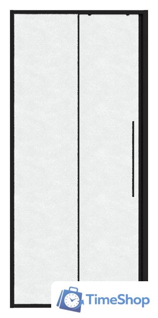 Душевая дверь Niagara Nova NG-84-L13CHB 130x195 (черный матовый/шиншилла стекло) - Изображение №1 — Интернет-магазин Time-Shop