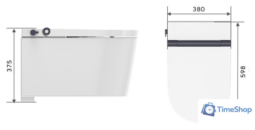 Унитаз подвесной Lauter Smart 21W520002 - Изображение №12 — Интернет-магазин Time-Shop