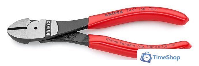 Кусачки боковые (бокорезы) Knipex KN-7401160 - Изображение №1 — Интернет-магазин Time-Shop
