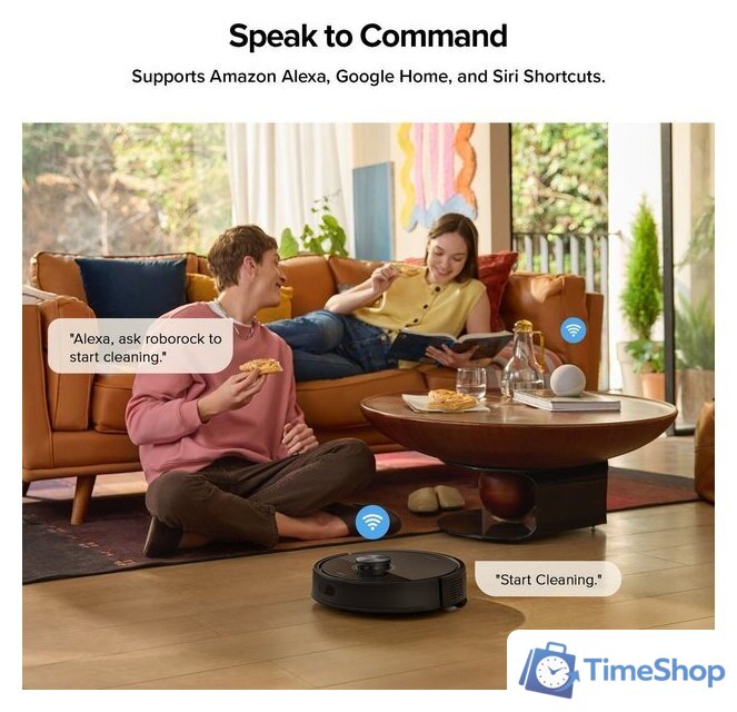 Робот-пылесос Roborock Q7T+ (евровилка, с английской озвучкой, черный) - Изображение №6 — Интернет-магазин Time-Shop