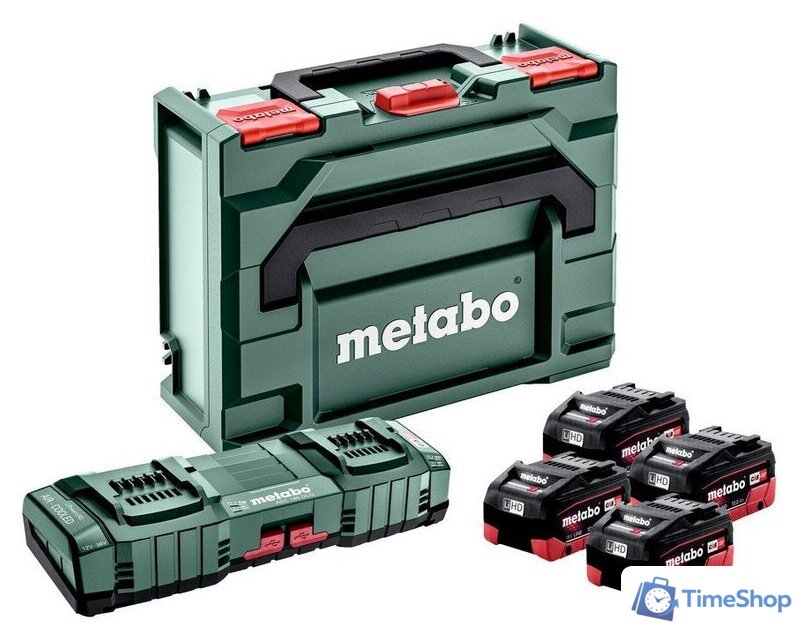 Аккумулятор с зарядным устройством Metabo 685143000 (18В/4x10 Ah + 12-36В + кейс) - Изображение №1 — Интернет-магазин Time-Shop