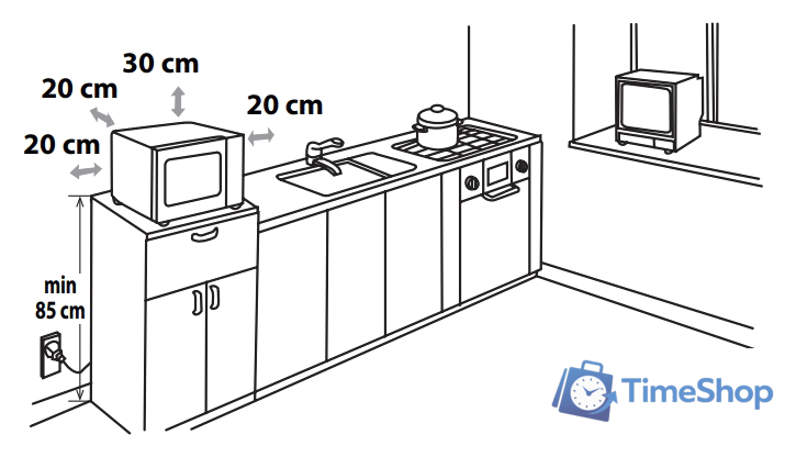 Микроволновая печь Sharp R6000RK - Изображение №5 — Интернет-магазин Time-Shop