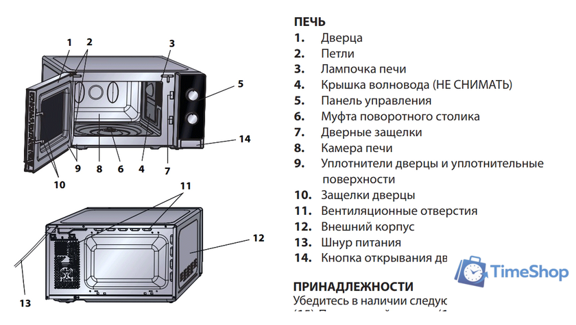 Микроволновая печь Sharp R6000RK - Изображение №2 — Интернет-магазин Time-Shop