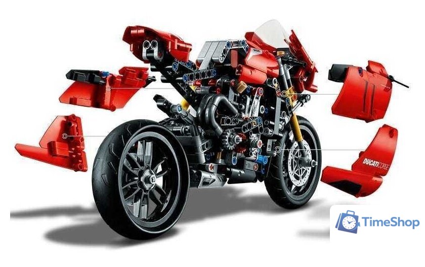Конструктор LEGO Technic 42107 Ducati Panigale V4 R - Изображение №5 — Интернет-магазин Time-Shop