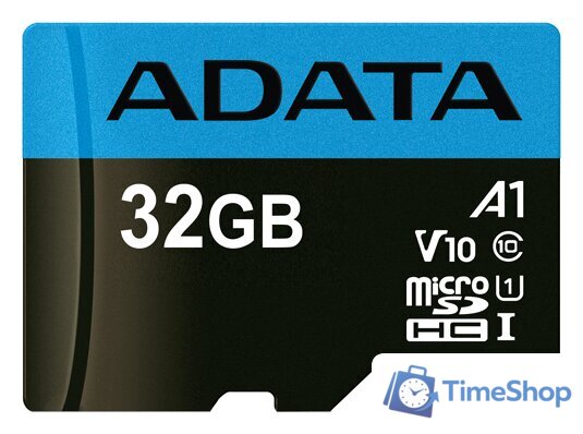 Карта памяти ADATA Premier AUSDH32GUICL10A1-RA1 microSDHC 32GB (с адаптером) - Изображение №2 — Интернет-магазин Time-Shop