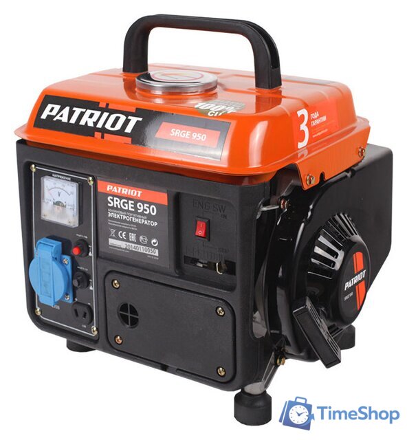 Бензиновый генератор Patriot Max Power SRGE 950 [474102020] - Изображение №1 — Интернет-магазин Time-Shop