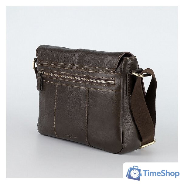 Сумка через плечо Poshete 253-5238-29-DBW (коричневый) - Изображение №3 — Интернет-магазин Time-Shop