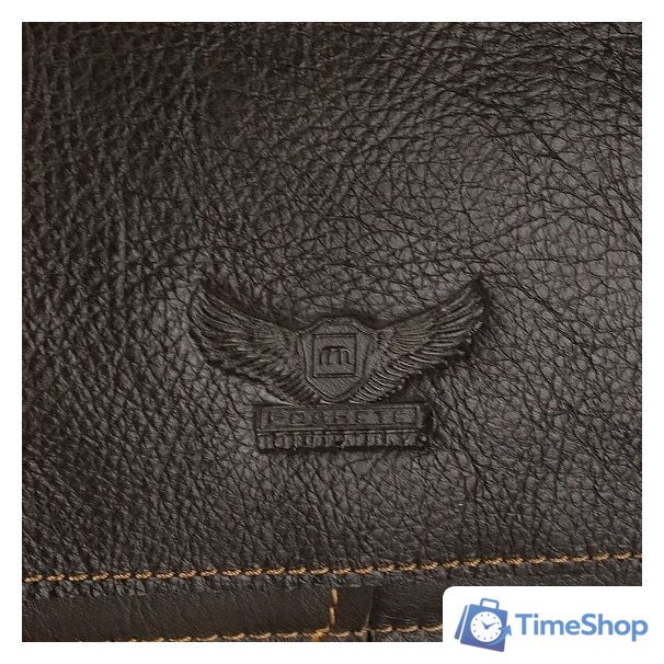 Сумка через плечо Poshete 253-5238-29-DBW (коричневый) - Изображение №6 — Интернет-магазин Time-Shop