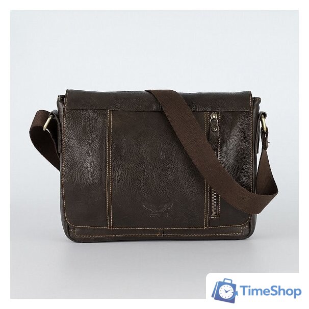 Сумка через плечо Poshete 253-5238-29-DBW (коричневый) - Изображение №1 — Интернет-магазин Time-Shop