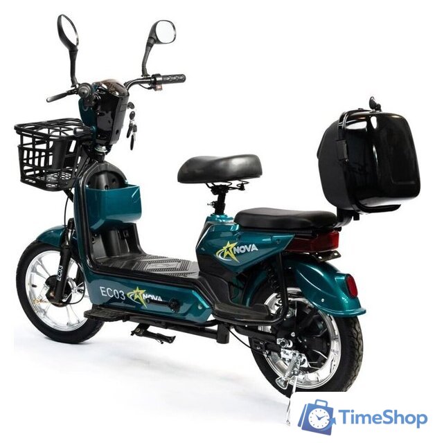 Электроскутер NOVA EC03 (зеленый, без цепи) - Изображение №10 — Интернет-магазин Time-Shop