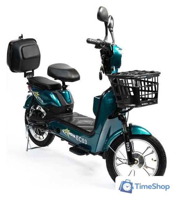 Электроскутер NOVA EC03 (зеленый, без цепи) - Изображение №3 — Интернет-магазин Time-Shop