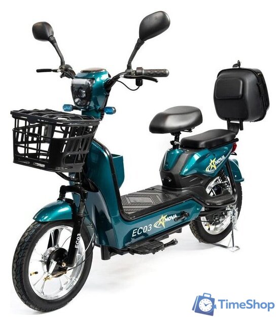 Электроскутер NOVA EC03 (зеленый, без цепи) - Изображение №1 — Интернет-магазин Time-Shop