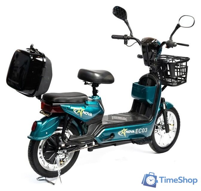 Электроскутер NOVA EC03 (зеленый, без цепи) - Изображение №7 — Интернет-магазин Time-Shop