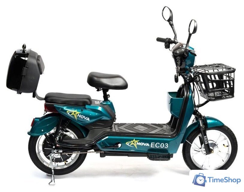 Электроскутер NOVA EC03 (зеленый, без цепи) - Изображение №6 — Интернет-магазин Time-Shop