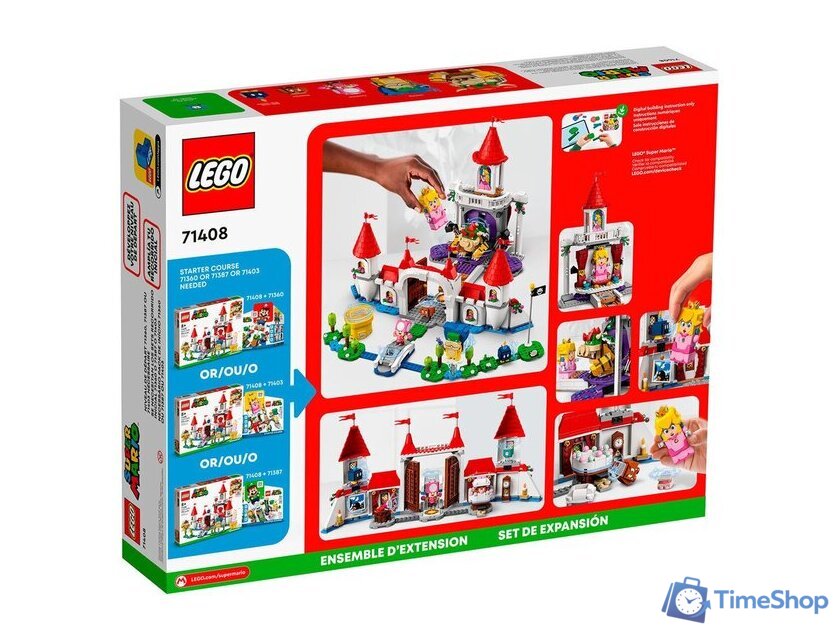 Конструктор LEGO Super Mario 71408 Дополнительный набор Замок Пич - Изображение №2 — Интернет-магазин Time-Shop