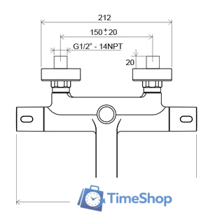 Душевая система  Ravak TE 092.00/150 [X070098] - Изображение №6 — Интернет-магазин Time-Shop