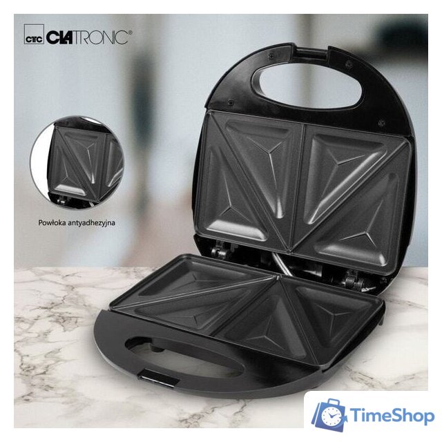 Сэндвичница Clatronic ST 3477 (черный) - Изображение №3 — Интернет-магазин Time-Shop
