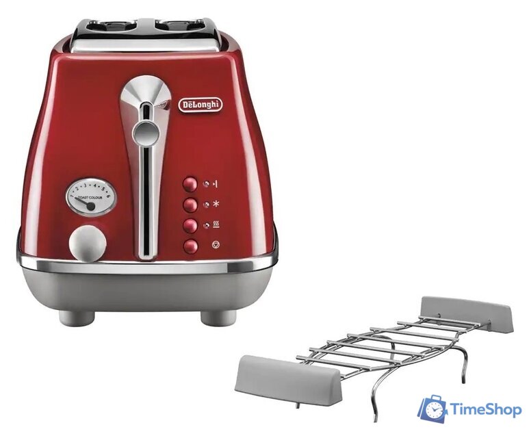 Тостер DeLonghi Icona Capitals CTOC2103.R - Изображение №2 — Интернет-магазин Time-Shop