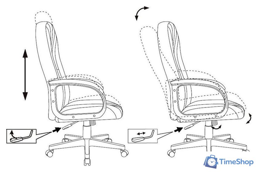 Офисное кресло Бюрократ T-898AXSN (зеленый 38-407) - Изображение №5 — Интернет-магазин Time-Shop