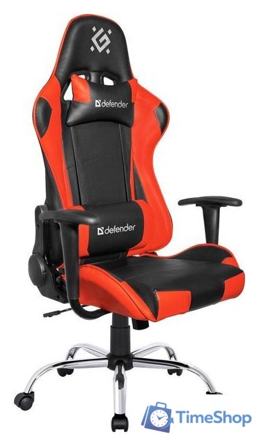 Игровое (геймерское) кресло Defender Azgard (черный/красный) - Изображение №1 — Интернет-магазин Time-Shop