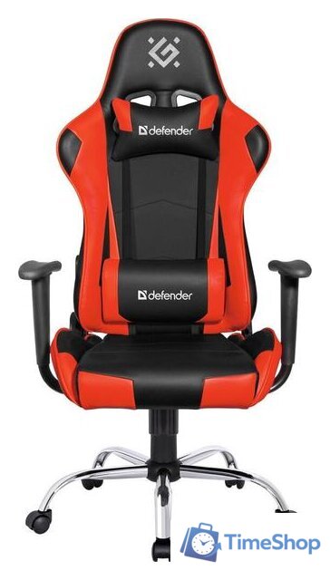 Игровое (геймерское) кресло Defender Azgard (черный/красный) - Изображение №2 — Интернет-магазин Time-Shop