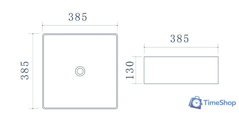 Умывальник Uptrend Hestia (глянцевый белый) - Изображение №4 — Интернет-магазин Time-Shop