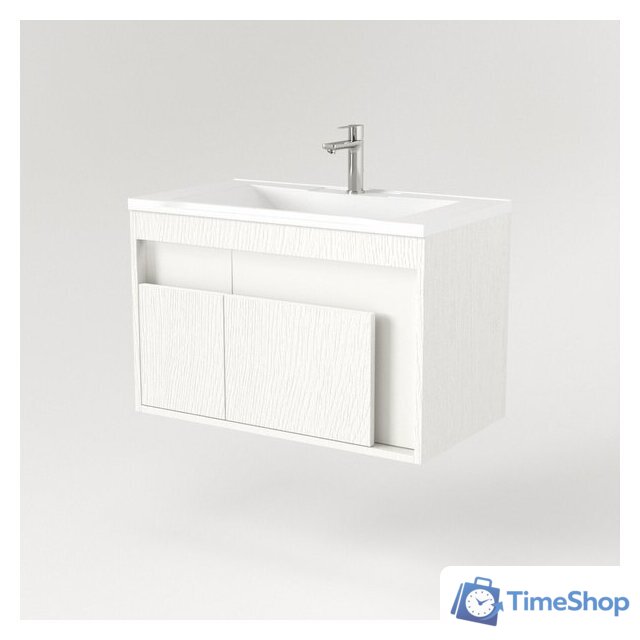  Дабер Тумба под умывальник 016 WeltWasser Deilbach 7517-80 Т16.8W.0.5_light (с подсветкой, белый древесный) - Изображение №2 — Интернет-магазин Time-Shop