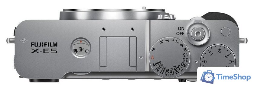 Беззеркальный фотоаппарат Fujifilm X-E5 Body (серебристый) - Изображение №5 — Интернет-магазин Time-Shop