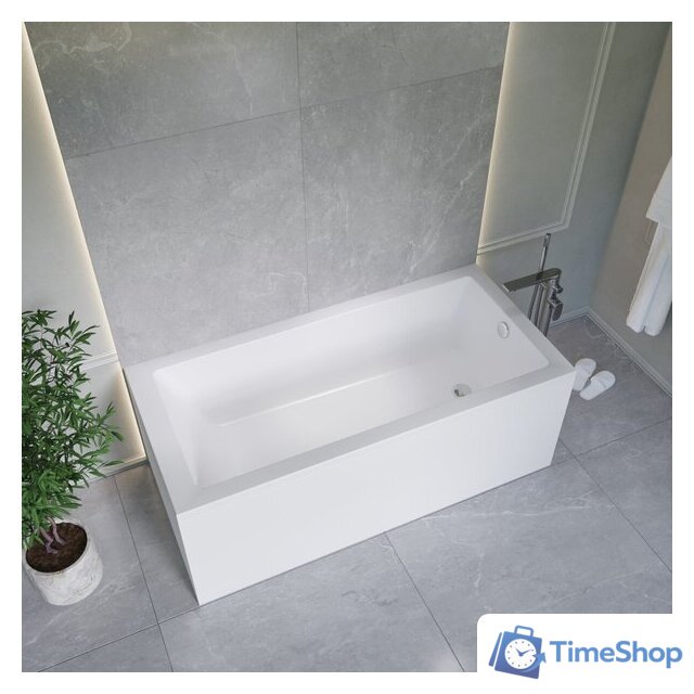 Ванна Lauter Athena 170x80 21090080 (с каркасом, лицевым экраном и сифоном 21Y11021 матовый черный) - Изображение №8 — Интернет-магазин Time-Shop