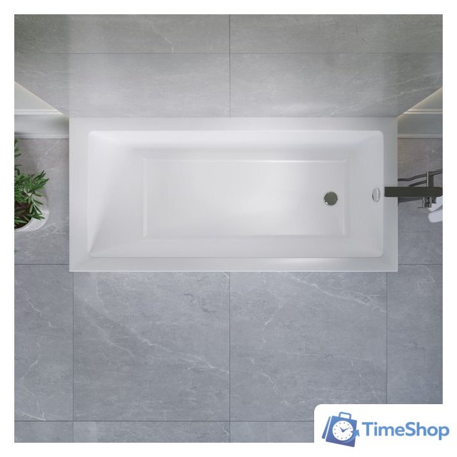Ванна Lauter Athena 170x80 21090080 (с каркасом, лицевым экраном и сифоном 21Y11021 матовый черный) - Изображение №9 — Интернет-магазин Time-Shop