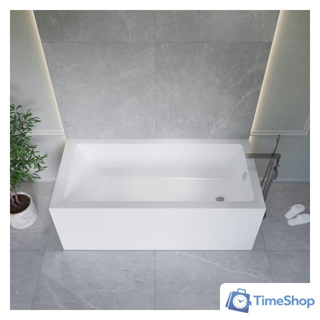 Ванна Lauter Athena 170x80 21090080 (с каркасом, лицевым экраном и сифоном 21Y11021 матовый черный) - Изображение №10 — Интернет-магазин Time-Shop