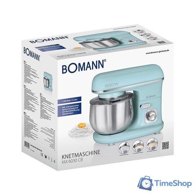 Планетарный миксер Bomann KM 6030 CB (мятный) - Изображение №3 — Интернет-магазин Time-Shop