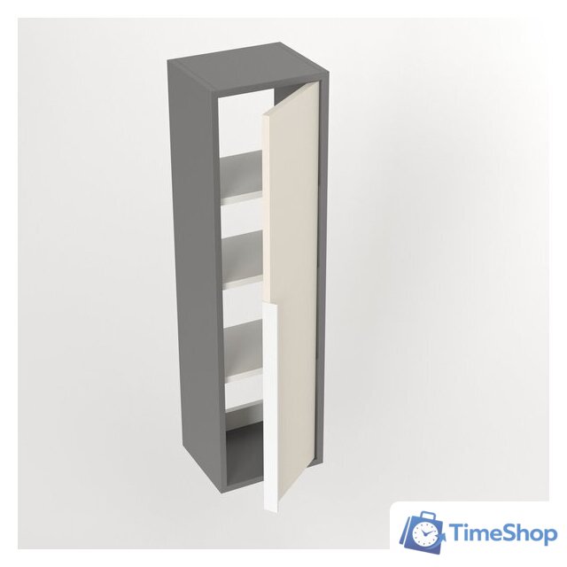  Дабер Шкаф-полупенал 015 СТ15.0.0.19Б (бежевый/серый/ручка белая) - Изображение №3 — Интернет-магазин Time-Shop