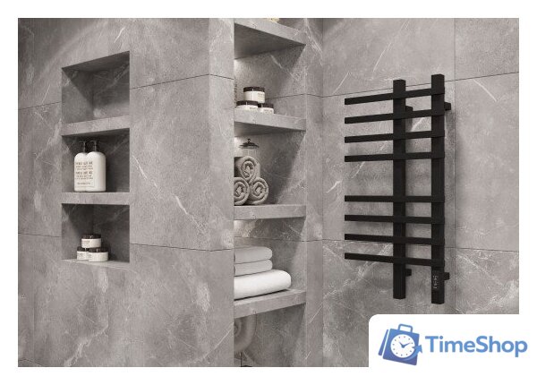 Полотенцесушитель Двин LX plaza neo 80/50 (Черный матовый) - Изображение №7 — Интернет-магазин Time-Shop