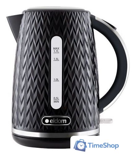 Электрический чайник Eldom C260 Nelo (черный) - Изображение №1 — Интернет-магазин Time-Shop