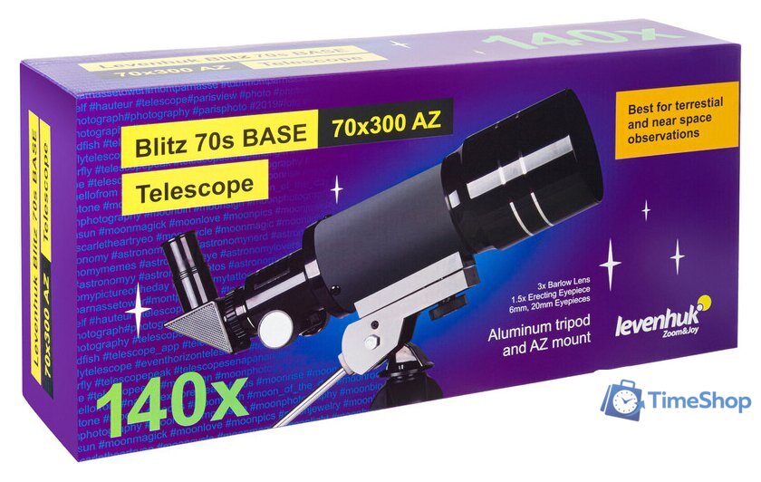 Телескоп Levenhuk Blitz 70s Base - Изображение №10 — Интернет-магазин Time-Shop