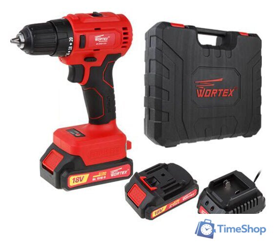 Дрель-шуруповерт Wortex BD 2025-1 DLi BD20251DLi1029 (с 2-мя АКБ, кейс) - Изображение №1 — Интернет-магазин Time-Shop