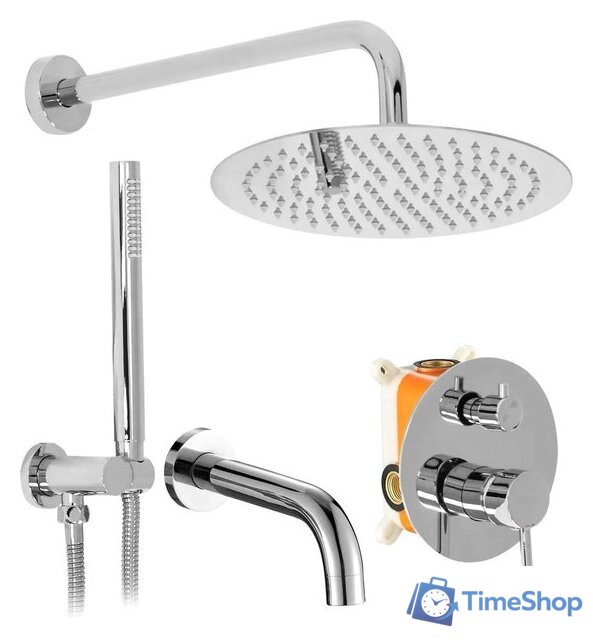 Душевая система  Rea Lungo Chrome REA-P6612 - Изображение №1 — Интернет-магазин Time-Shop
