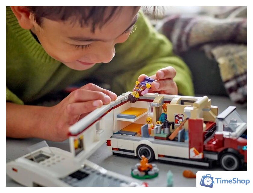 Конструктор LEGO City Кемпер-фургон для отдыха и приключений 60454 - Изображение №10 — Интернет-магазин Time-Shop