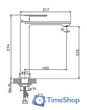 Смеситель Haiba HB11590-7 (черный) - Изображение №2 — Интернет-магазин Time-Shop
