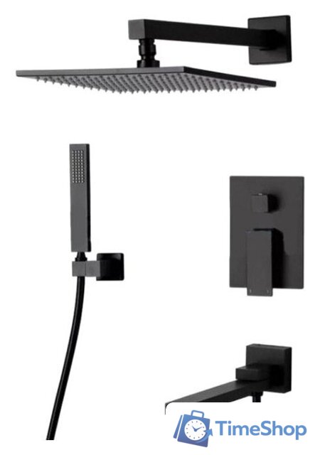 Душевая система  Kern 5075 (черный) - Изображение №1 — Интернет-магазин Time-Shop