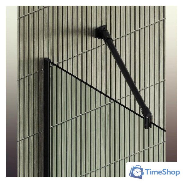 Душевая стенка MaybahGlass 195x79 MGD-695-6у (прозрачное стекло/черный) - Изображение №2 — Интернет-магазин Time-Shop