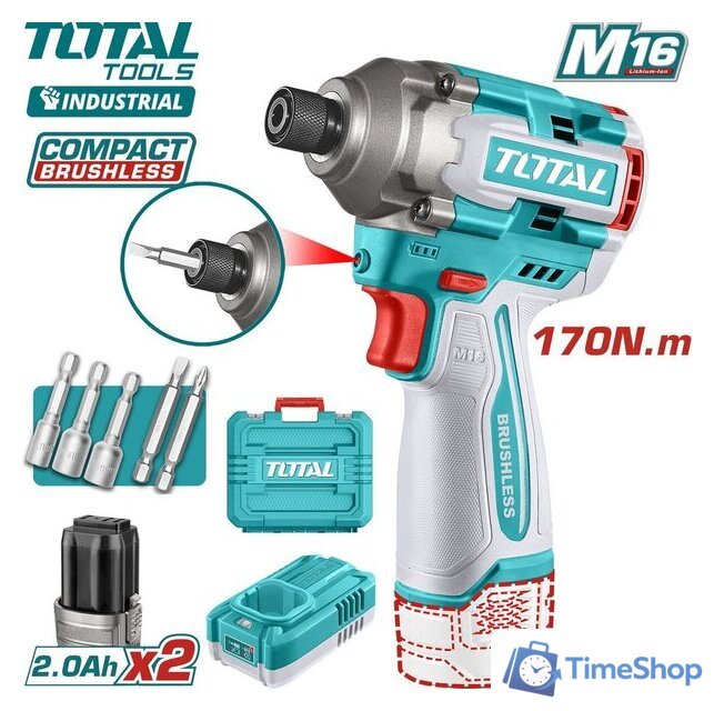 Винтоверт Total TIRLI16178 (с 2-мя АКБ, кейс) - Изображение №1 — Интернет-магазин Time-Shop