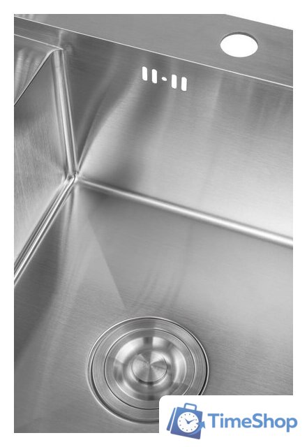 Кухонная мойка Saniteco 6550-R + Spike F9S07000 (хром, с сифоном, дозатором и коландером) - Изображение №12 — Интернет-магазин Time-Shop