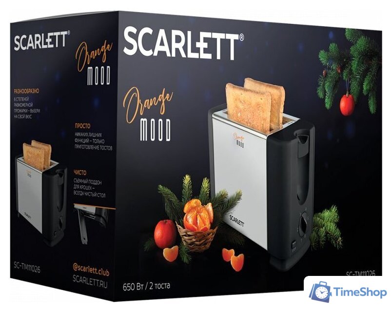 Тостер Scarlett SC-TM11026 - Изображение №3 — Интернет-магазин Time-Shop