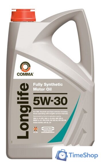Моторное масло Comma Long Life 5W-30 4л - Изображение №1 — Интернет-магазин Time-Shop