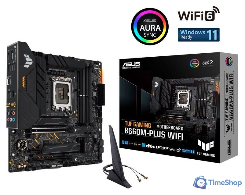 Материнская плата ASUS TUF Gaming B660M-Plus WiFi - Изображение №1 — Интернет-магазин Time-Shop