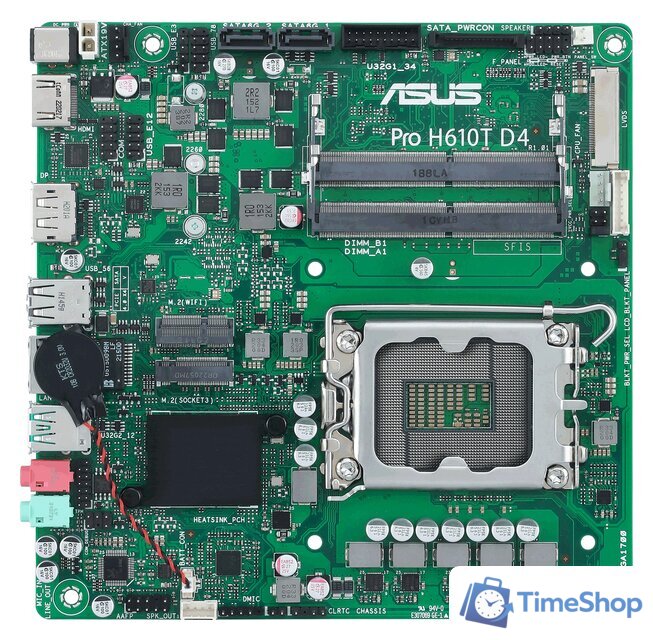 Материнская плата ASUS Pro H610T D4-CSM - Изображение №1 — Интернет-магазин Time-Shop