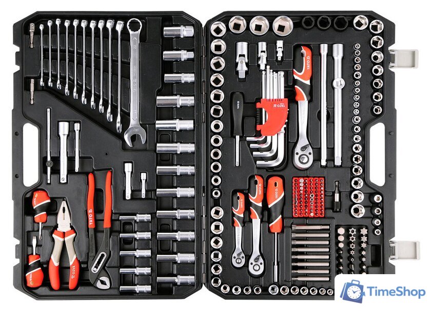 Универсальный набор инструментов Yato YT-38941 (225 предметов) - Изображение №3 — Интернет-магазин Time-Shop